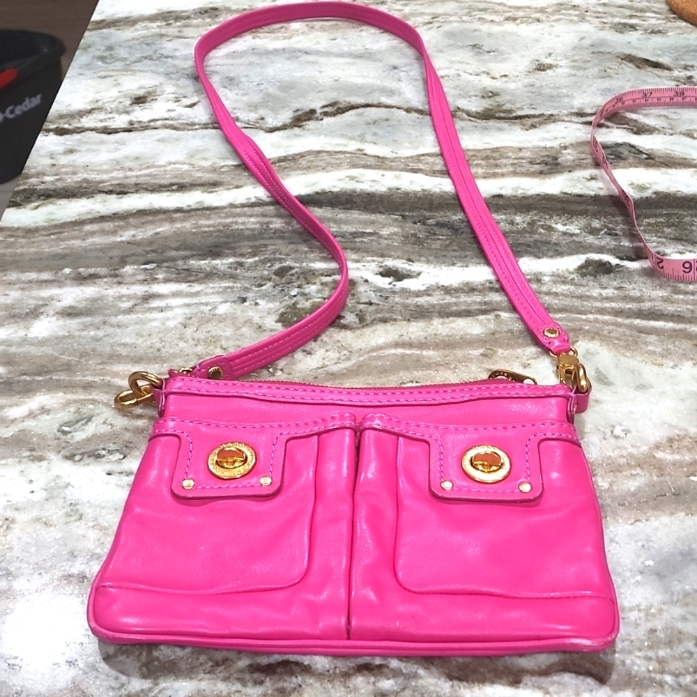 Vintage marc Jacob's fuscia cross body clutch
